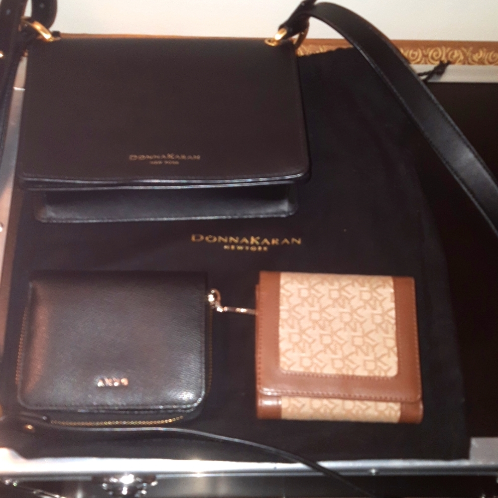 Bundle of DKNY bag and wallets